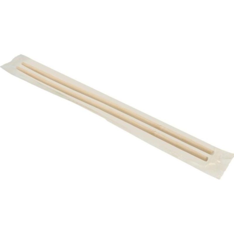 Палочки для суши, 23 см, круглые, бамбуковые, пара в индивидуальной ПП-упаковке N/M