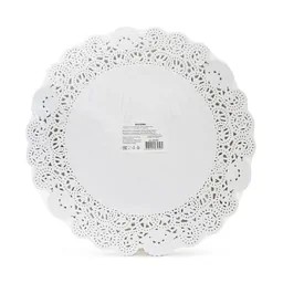 Салфетка ажурная, бумажная, круглая, 32см, 250 шт/уп, AVIORA