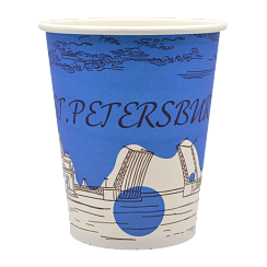 Стакан бумажный для горячих напитков 250 мл,ГОРОДА