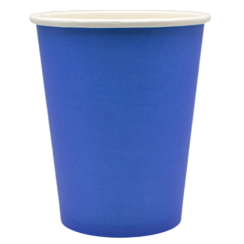 Стакан бумажный для горячих напитков 165 мл, синий