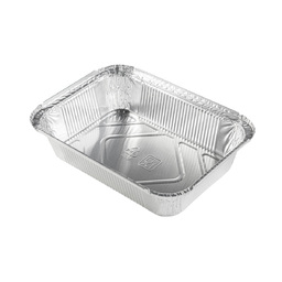 Форма алюминиевая, прямоугольная, L-край (1900мл) размер: 262*189мм, дно 215*145м, выс 55мм, (500шт)