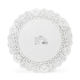 Салфетка ажурная, бумажная, круглая, 28см, 250 шт/уп, AVIORA /8уп