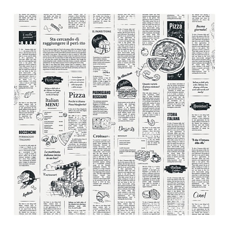 Обёрточная бумага, газета "Чао!", ВПМ 40 г/м2, 400 х 400 мм, 500 шт/уп