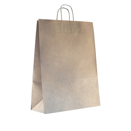 Пакет бумажный с кручеными ручками, КРАФТ, 350*150*450мм (250шт)