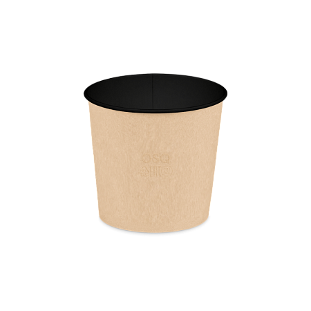 Круглый контейнер OSQ Round Bowl 400 BLACK WOOD (600 шт./кор.)