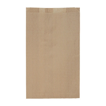 Пакет бумажный с рисунком "ПОЛОСКА",УНИВЕРСАЛЬНЫЙ крафт 350*200+100мм,коричневый AVIORA, 50 шт. в уп