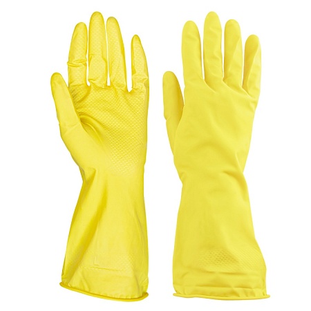 Перчатки хозяйственные, резиновые, 1 пара, размер L, AVIORA