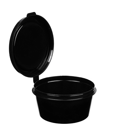 Контейнер для соусов 50мл с крышкой (NEW); цвет: Черный (1200/кор); арт. 1244Ч