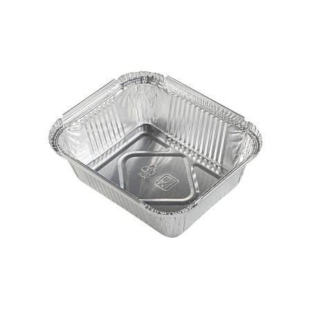 Форма алюминиевая, прямоугольная, L-край (450мл) размер: 146 х 121 мм, дно: 112 х 87 мм, вы