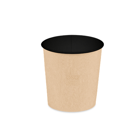 Круглый контейнер OSQ Round Bowl 500 BLACK WOOD (600 шт./кор.)