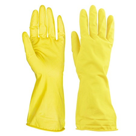 Перчатки хозяйственные, резиновые, 1 пара, размер M, AVIORA