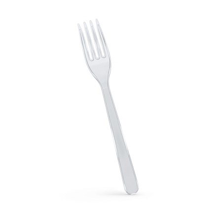 Вилка прозрачная премиум 50 шт/ уп полистирол